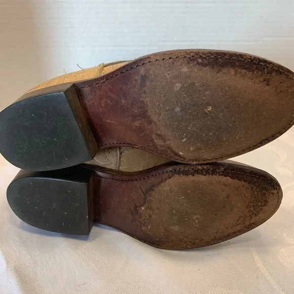 Vintage Larry Manhan Nattool Roper Boots Size 6.5 granny, core cowgirl leather - Picture 8 of 10